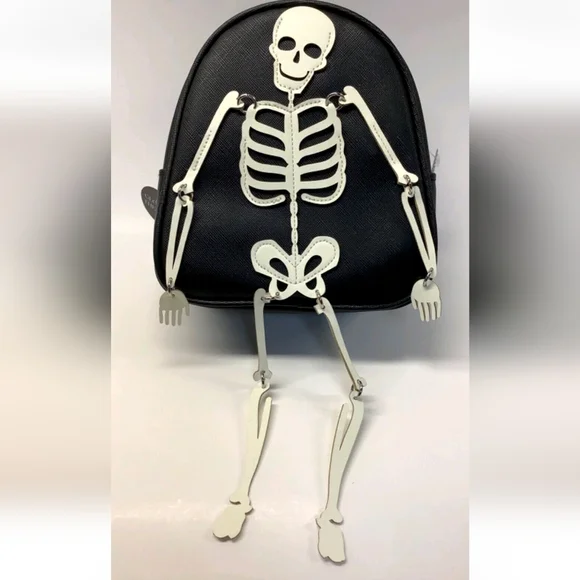 Bath & Body Works Halloween Skeleton Small Backpack Bath & Body Works 2024 Halloween Skeleton Backpack Bag Purse  main image 4